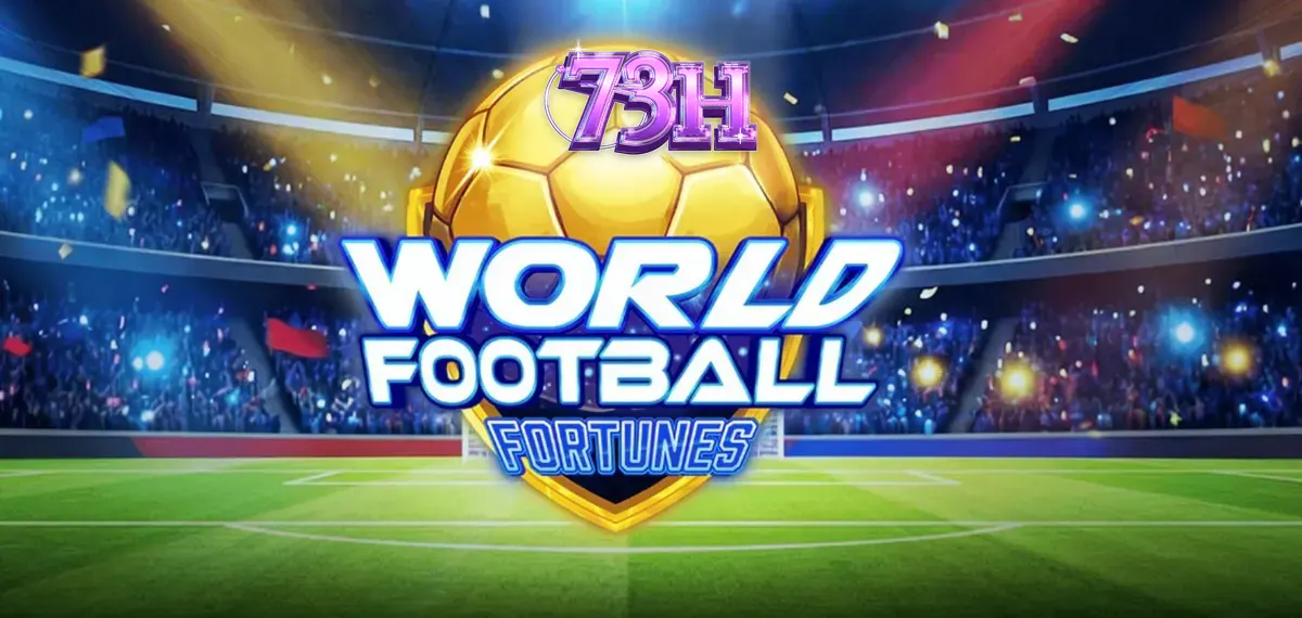 Tela de jogo do slot World Football Fortunes com temática de estádio de futebol